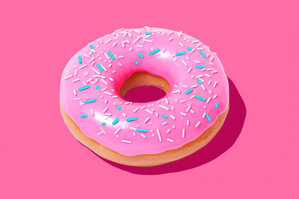 Donut dessert food confectionery. AI generated Image by rawpixel.