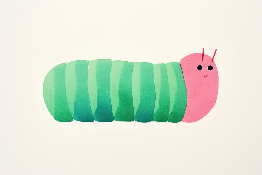 Caterpillar animal invertebrate creativity. AI generated Image by rawpixel.