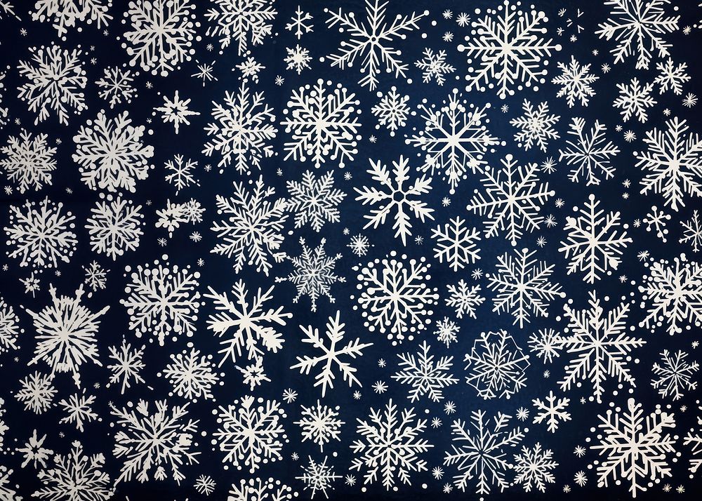 Snowflakes pattern nature backgrounds. AI generated Image by rawpixel.