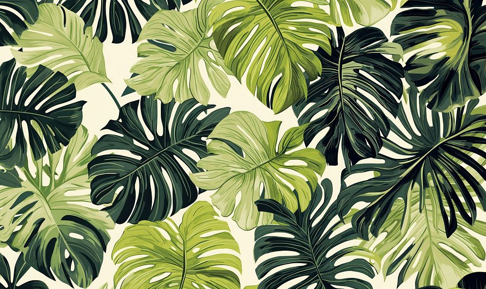 Tropical leaves nature tropics plant. AI generated Image by rawpixel.
