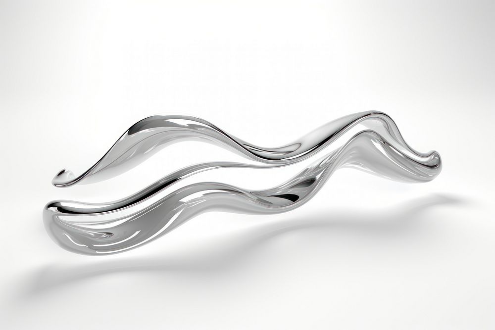 A line silver platinum chrome. AI generated Image by rawpixel.
