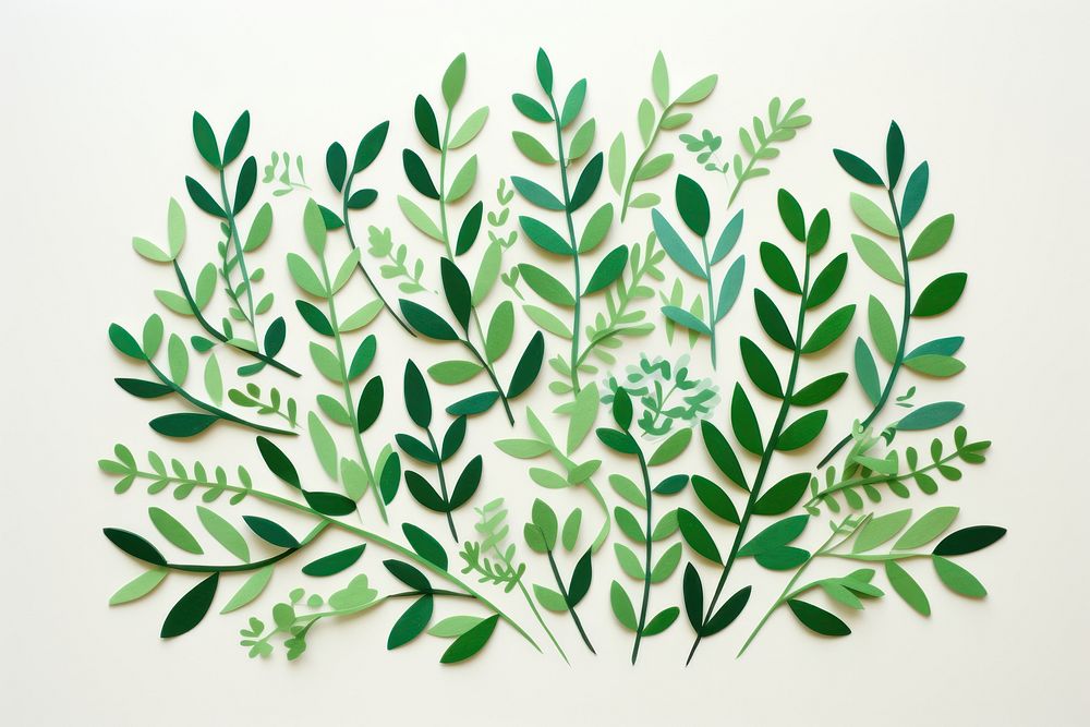 Green leaves pattern plant herbs. AI generated Image by rawpixel.