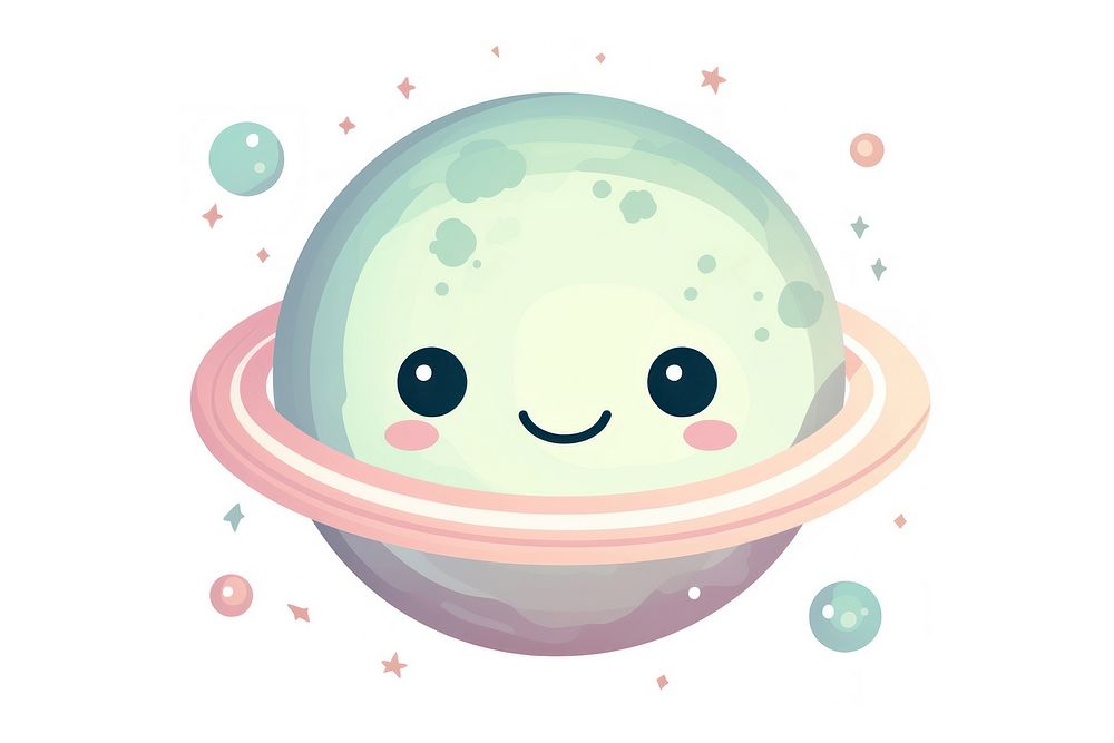 Planet astronomy cartoon space. AI generated Image by rawpixel.