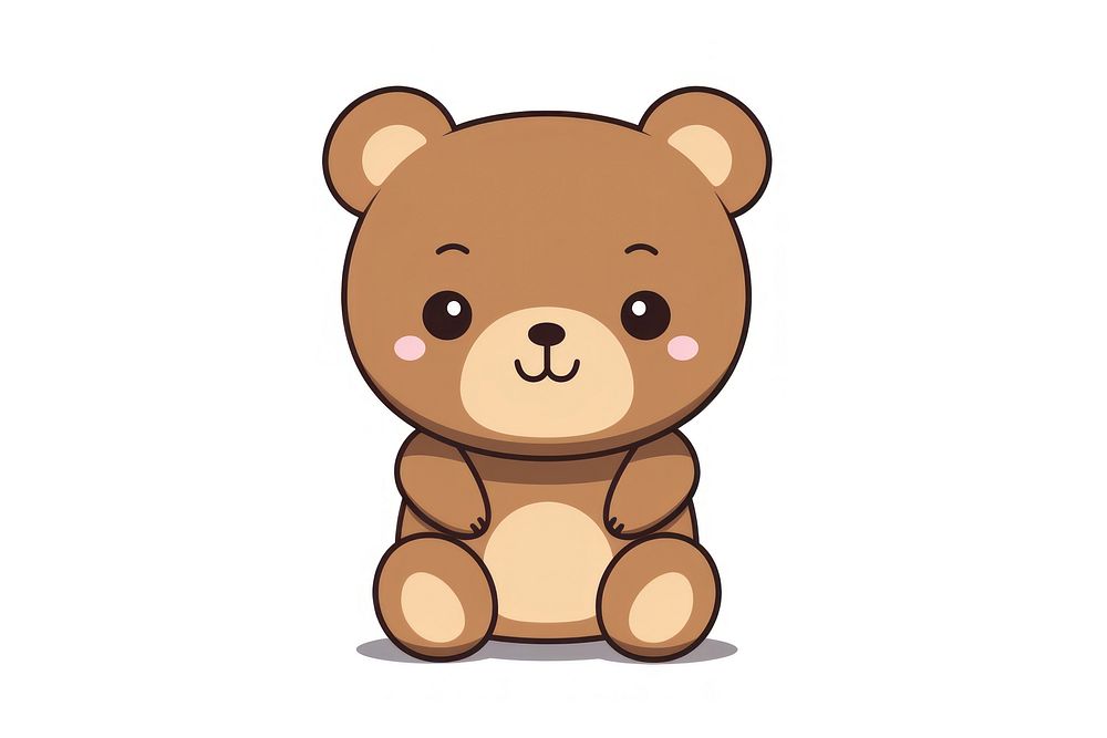 Bear cartoon cute toy. AI generated Image by rawpixel.