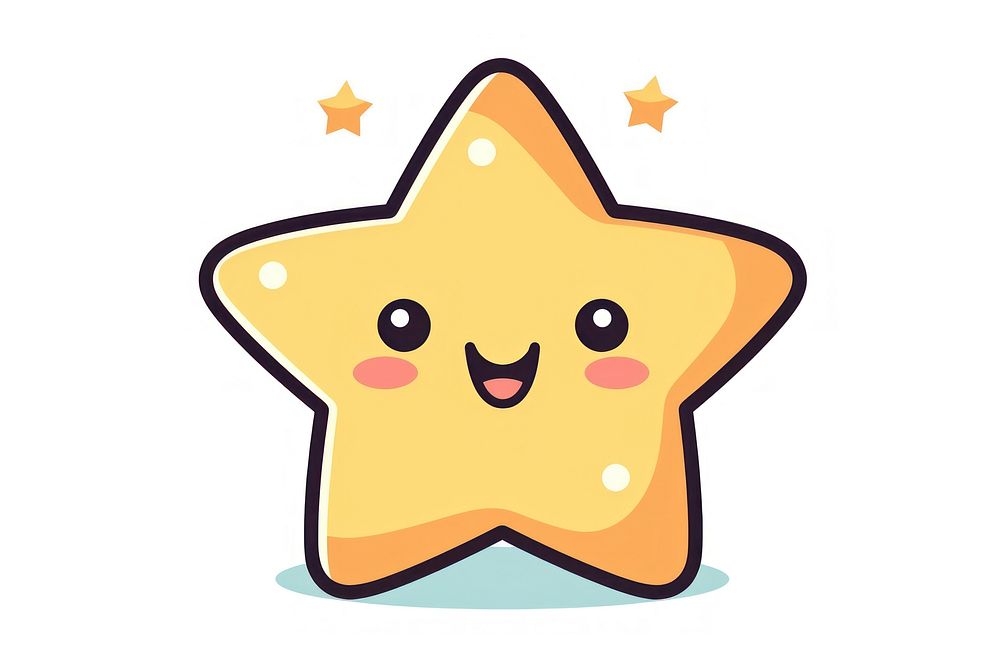 Star cartoon symbol cute. AI generated Image by rawpixel.