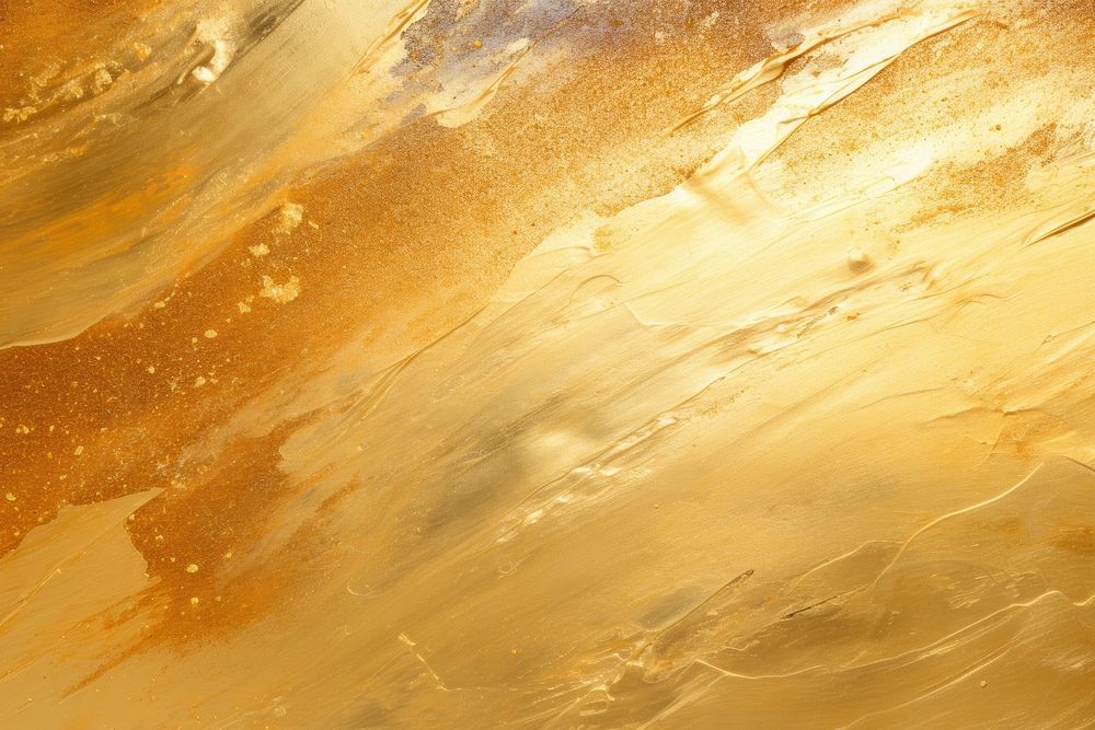 Oil paint on canvas texture gold backgrounds abstract. AI generated Image by rawpixel.