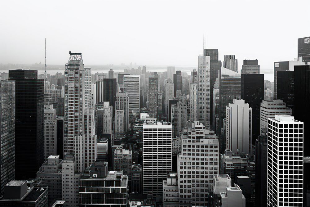 Cityscape skyline architecture metropolis outdoors. AI generated Image by rawpixel.
