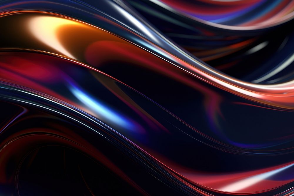 Dark liquid metallic backgrounds abstract pattern. AI generated Image by rawpixel.