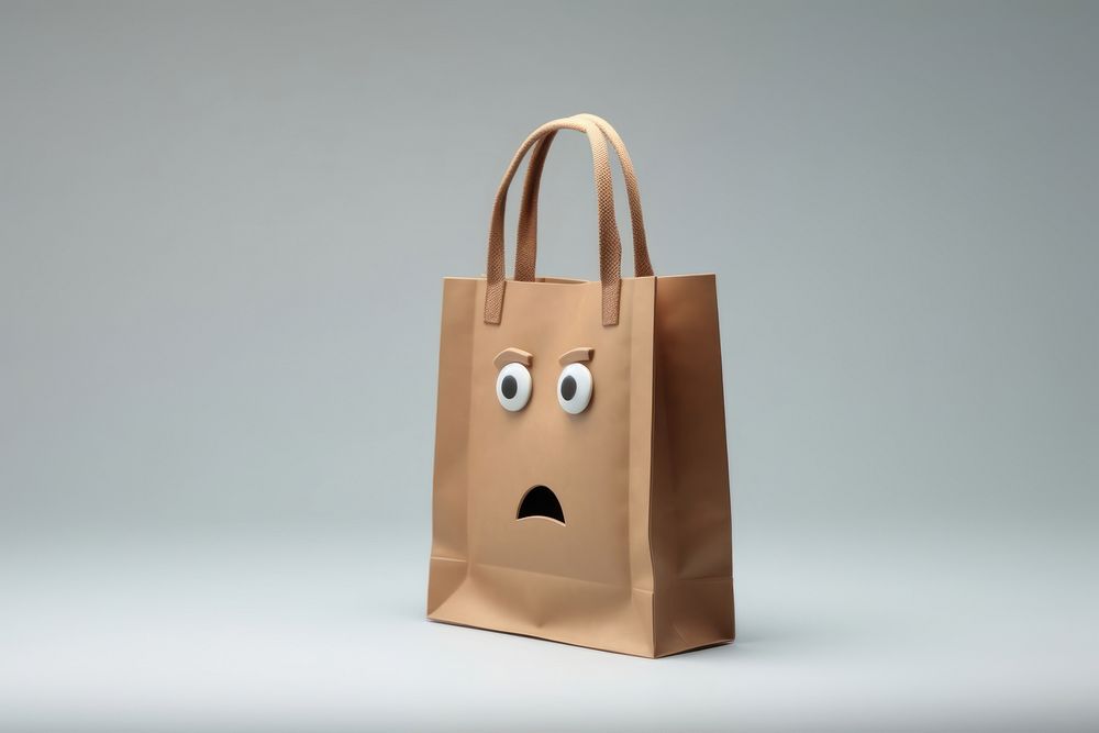 Bag handbag face anthropomorphic. AI generated Image by rawpixel.