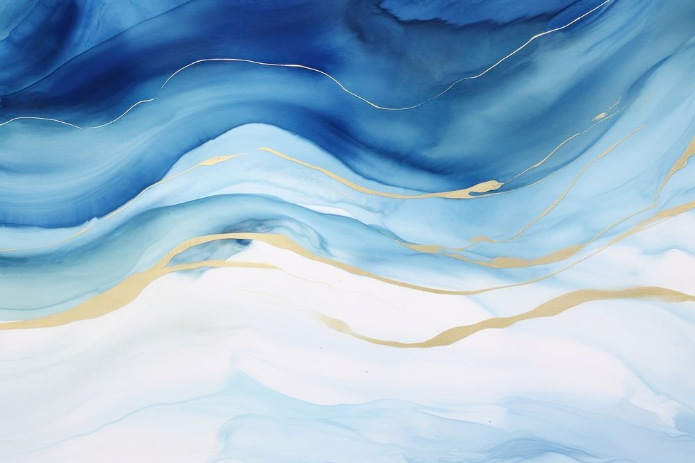 Blue ocean wave painting nature backgrounds. 