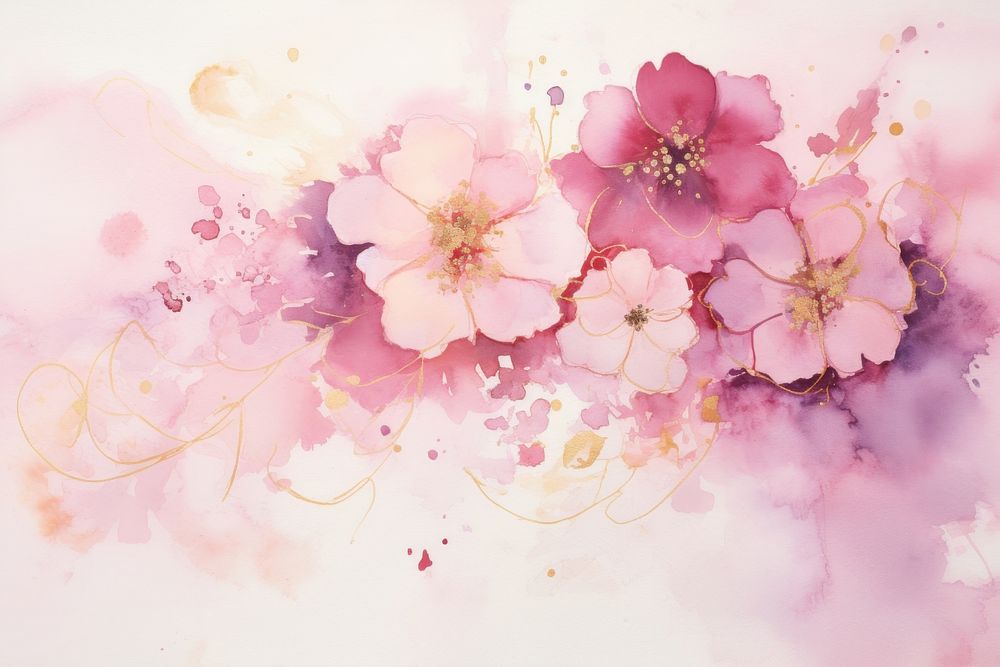 Garden flower backgrounds painting. AI generated Image by rawpixel.