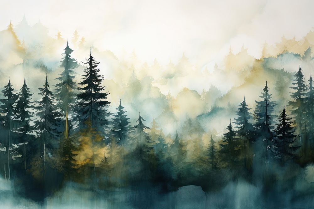 Forest nature backgrounds outdoors. AI generated Image by rawpixel.