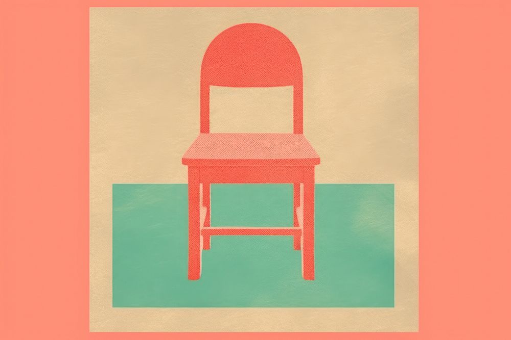 Chair furniture rectangle absence. AI generated Image by rawpixel.