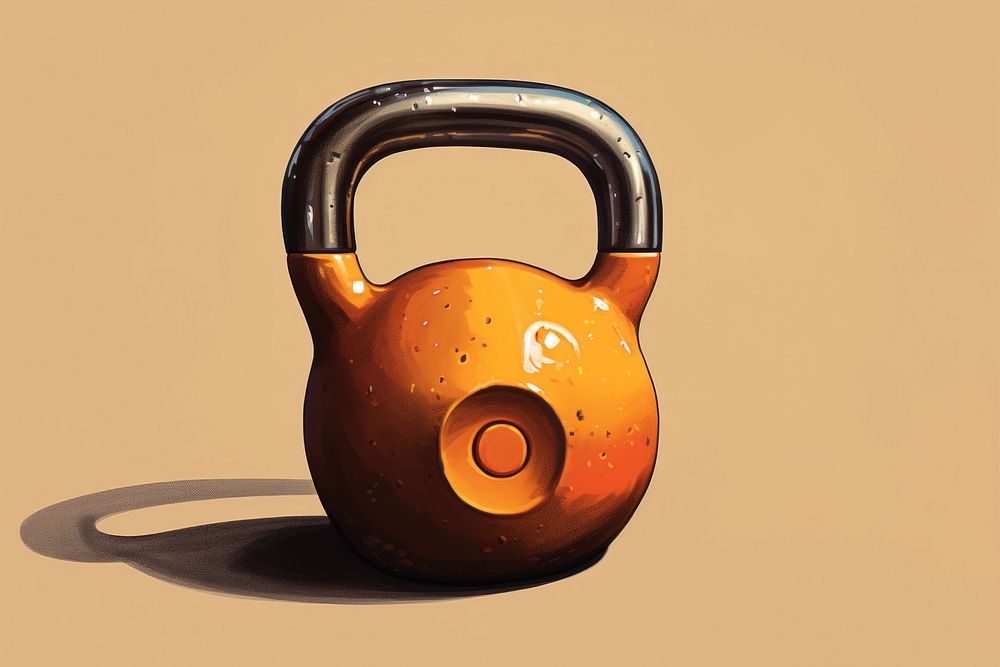 Kettlebell sports gym bodybuilding. AI generated Image by rawpixel.