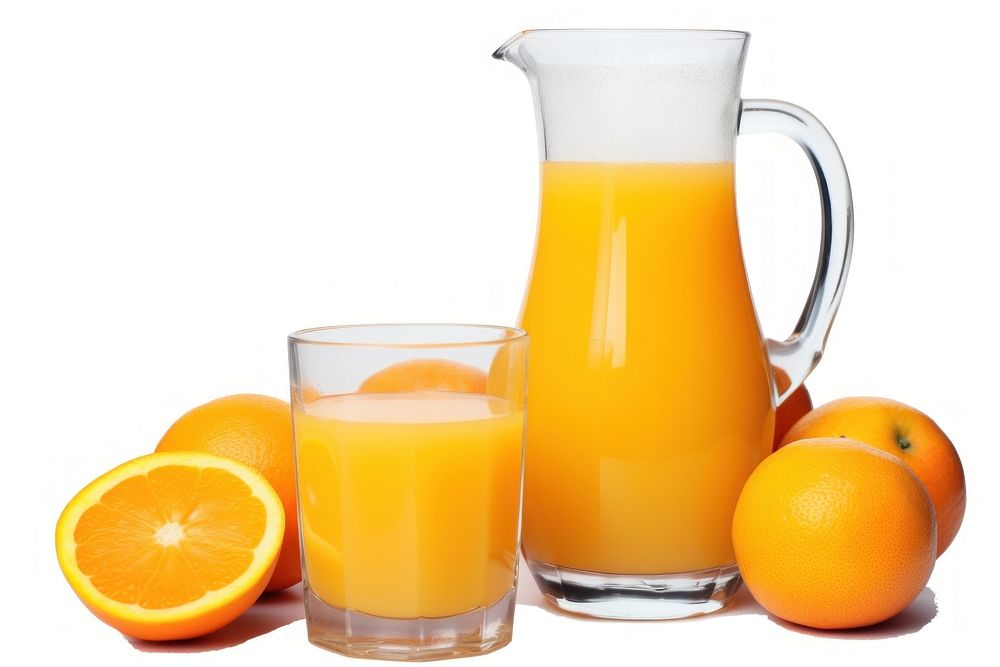 Orange juice jug drink fruit. AI generated Image by rawpixel.