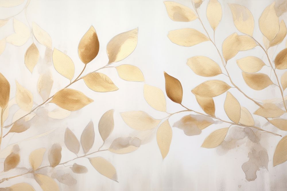 Leaves watercolor background backgrounds pattern plant. AI generated Image by rawpixel.