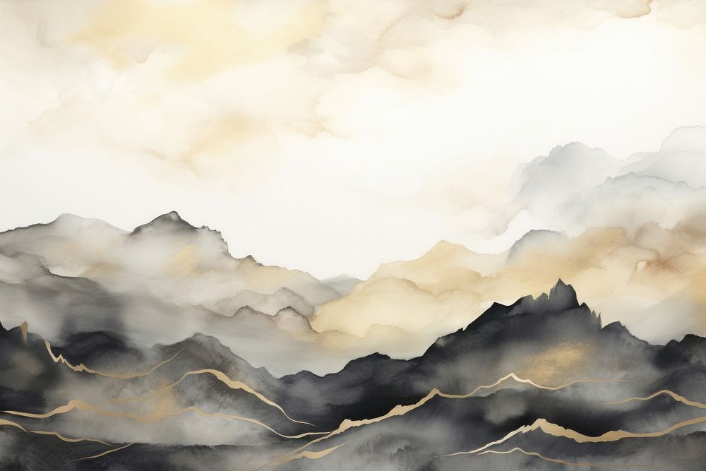 Mountain and sky nature backgrounds outdoors. AI generated Image by rawpixel.