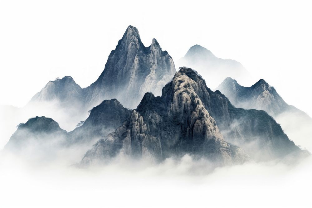 Mist mountain outdoors nature. AI generated Image by rawpixel.