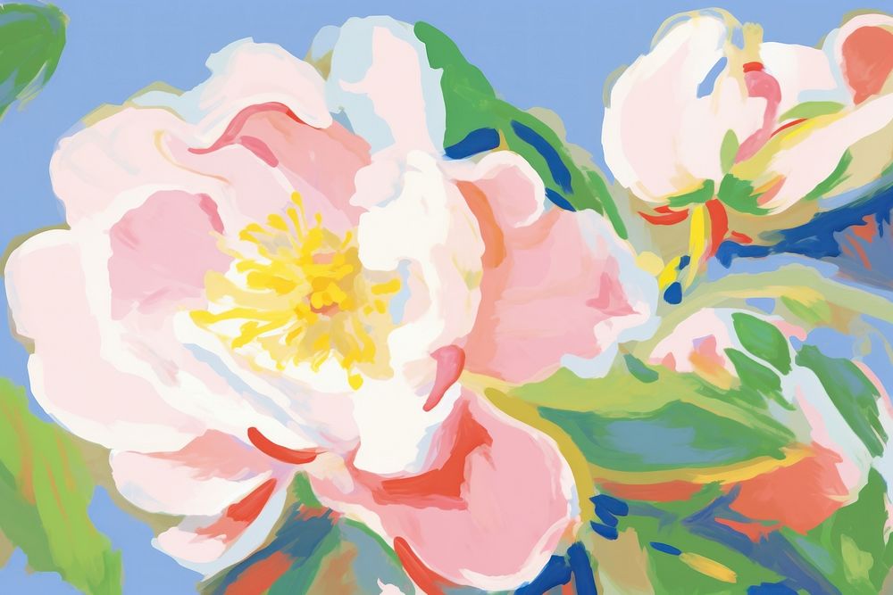 Flower painting backgrounds abstract. AI generated Image by rawpixel.