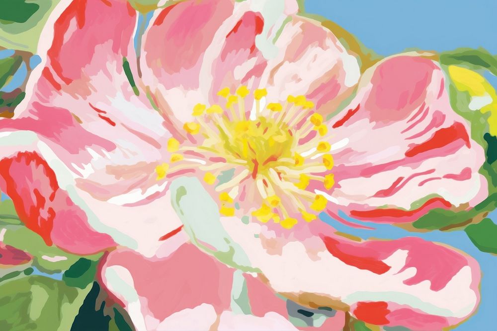 Flower painting art backgrounds. AI generated Image by rawpixel.
