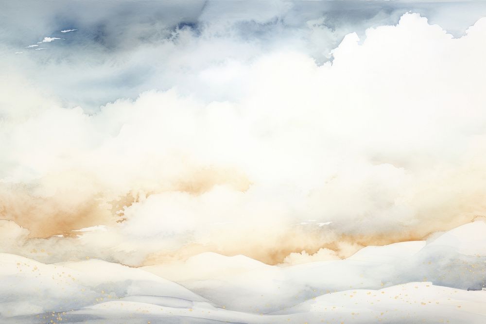 Snowfield and sky nature backgrounds outdoors. AI generated Image by rawpixel.