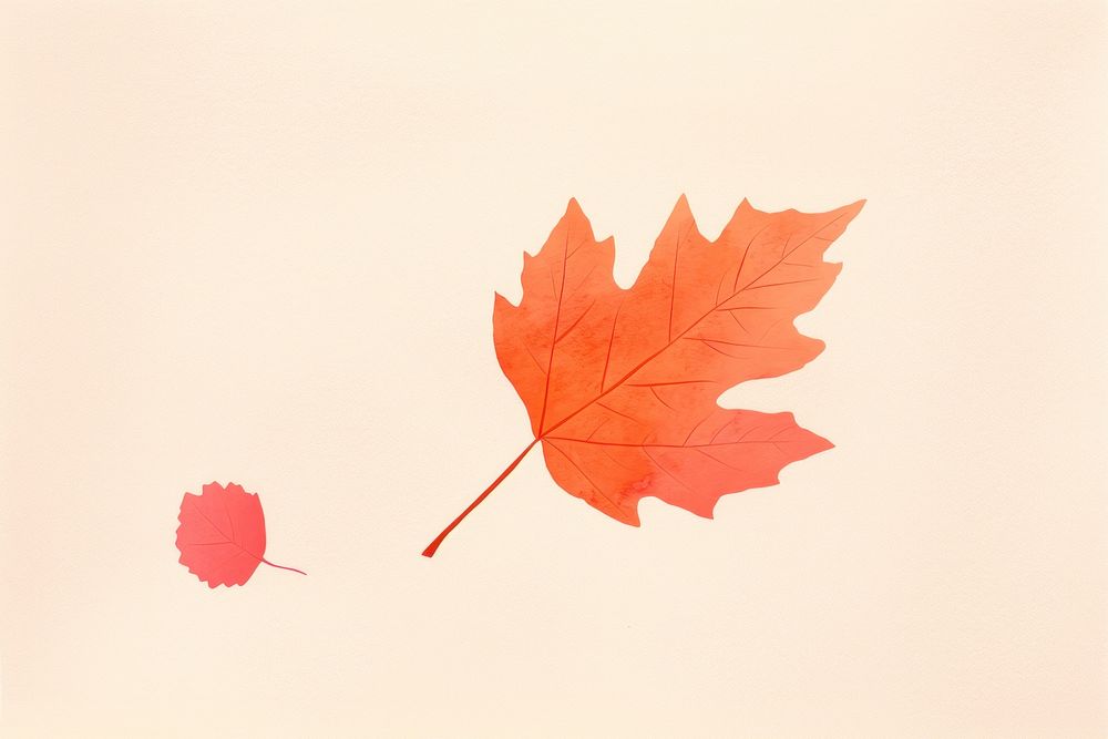 Autumn leaves plant leaf drawing. AI generated Image by rawpixel.