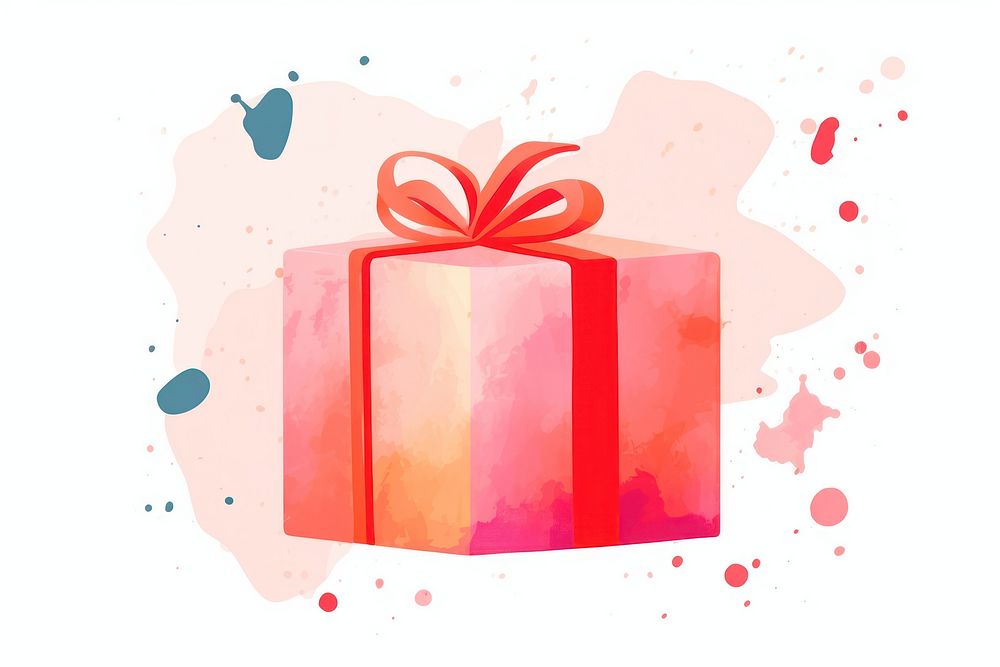 Birthday gift box abstract paper celebration. AI generated Image by rawpixel.