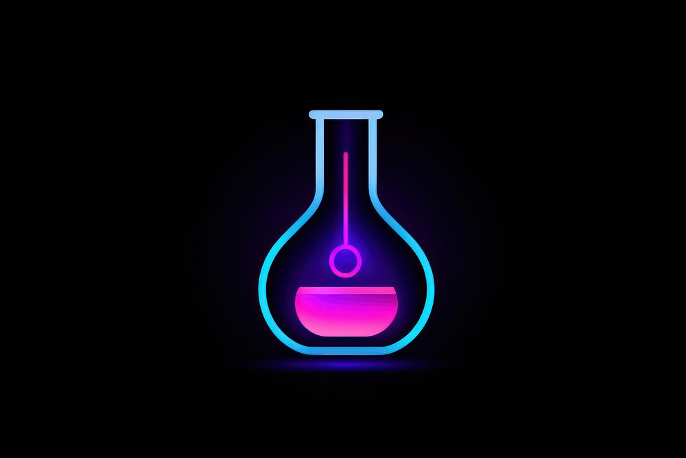 Volumetric flask icon light glass line. AI generated Image by rawpixel.