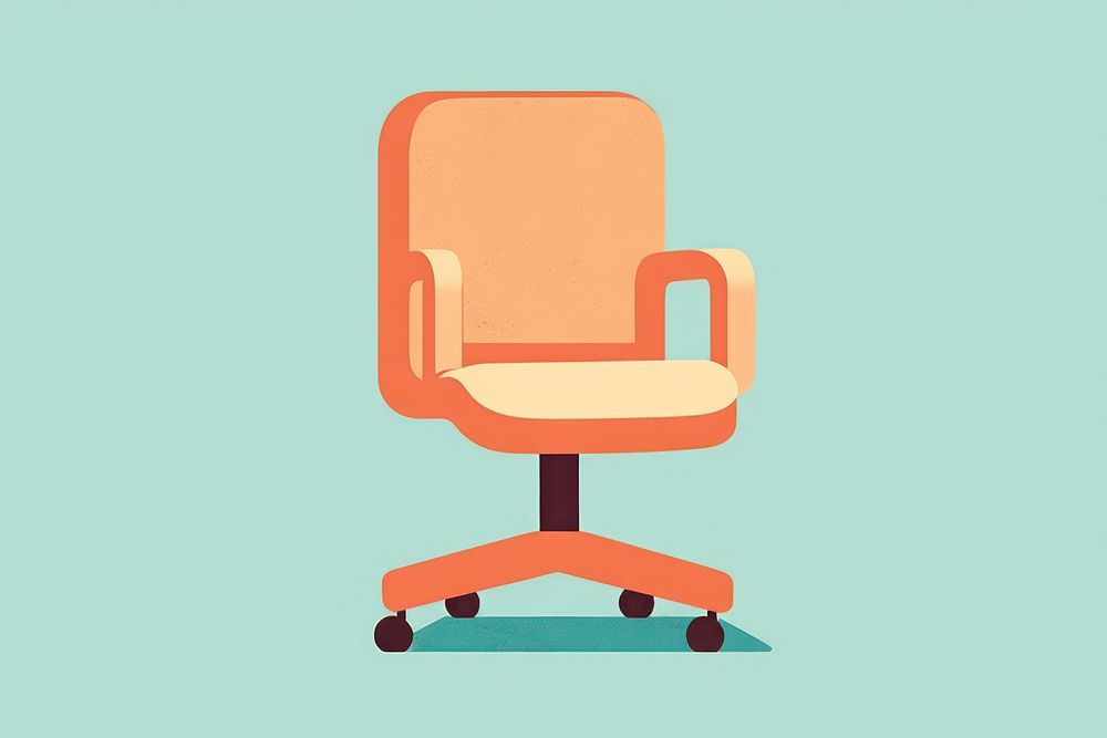 Office chair furniture armchair armrest. AI generated Image by rawpixel.