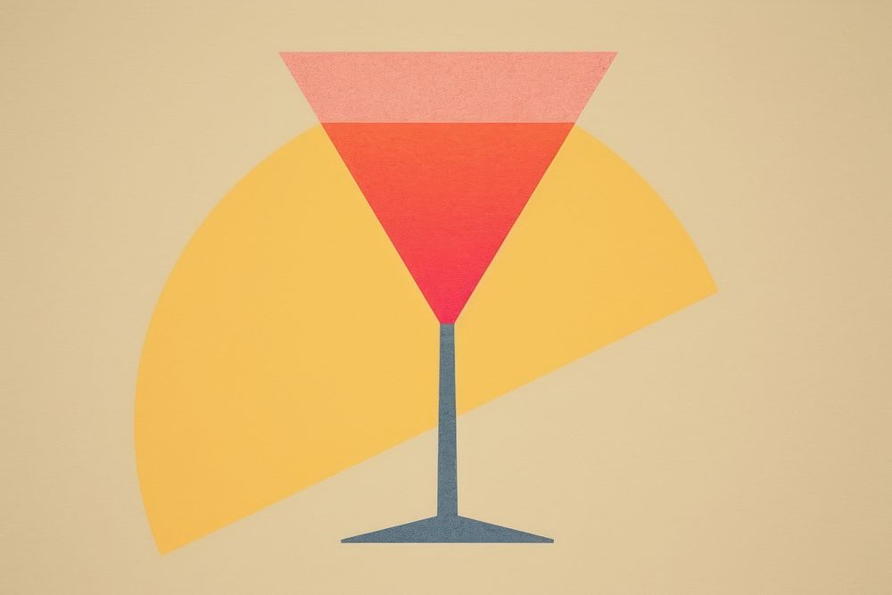 Martini cocktail drink shape. AI generated Image by rawpixel.