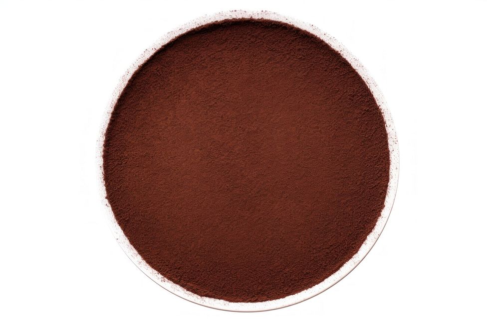 Circle powder brown white background. AI generated Image by rawpixel.