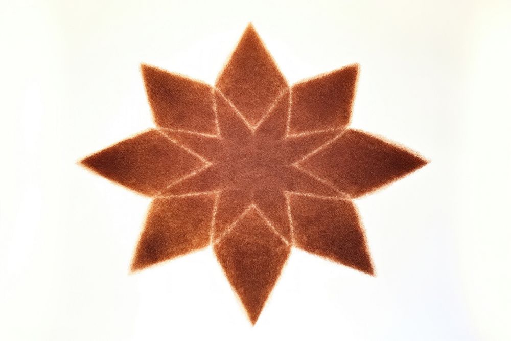 Star brown leaf confectionery. AI generated Image by rawpixel.