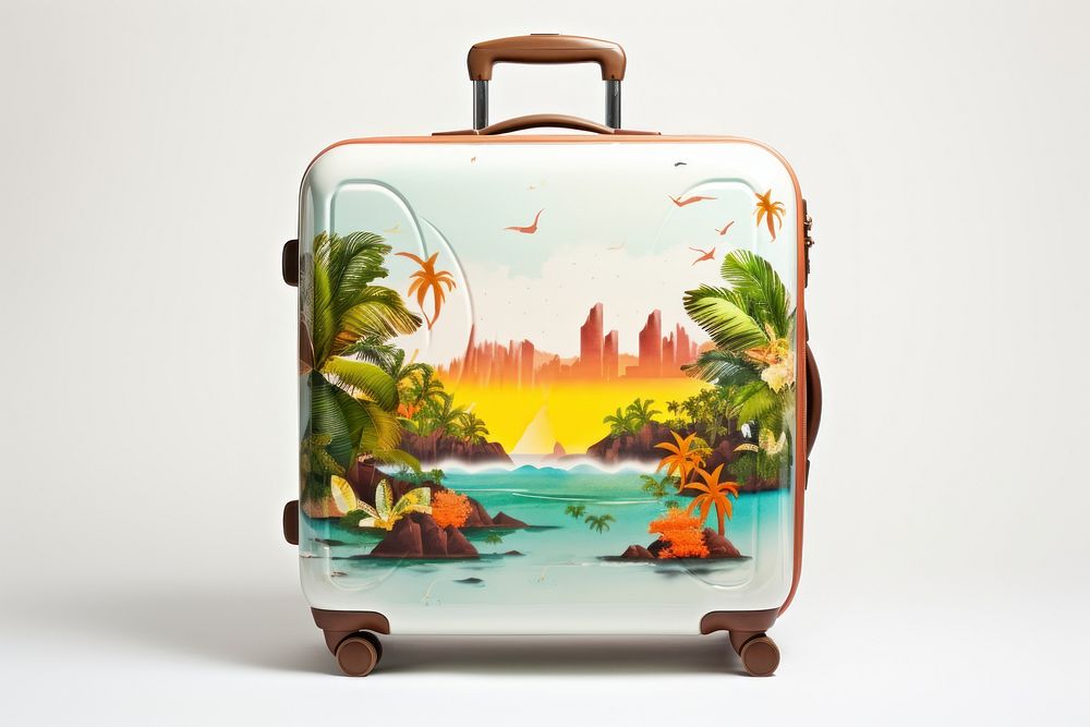 Suitcase for travel luggage architecture creativity. AI generated Image by rawpixel.