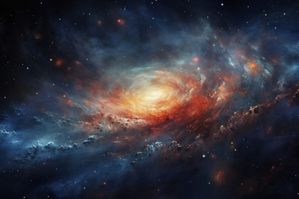 Galaxy space astronomy universe. AI generated Image by rawpixel.