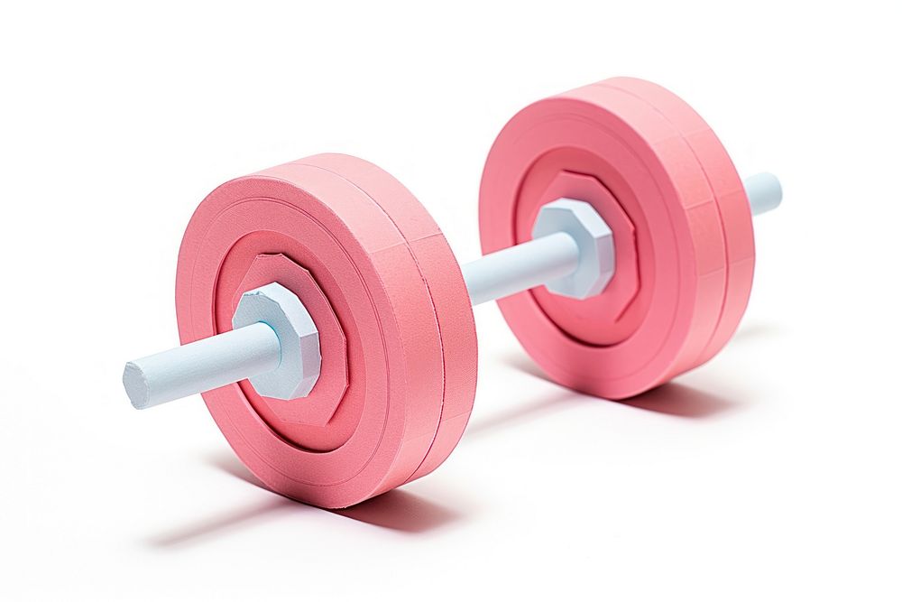 Barbell sports gym white background. AI generated Image by rawpixel.