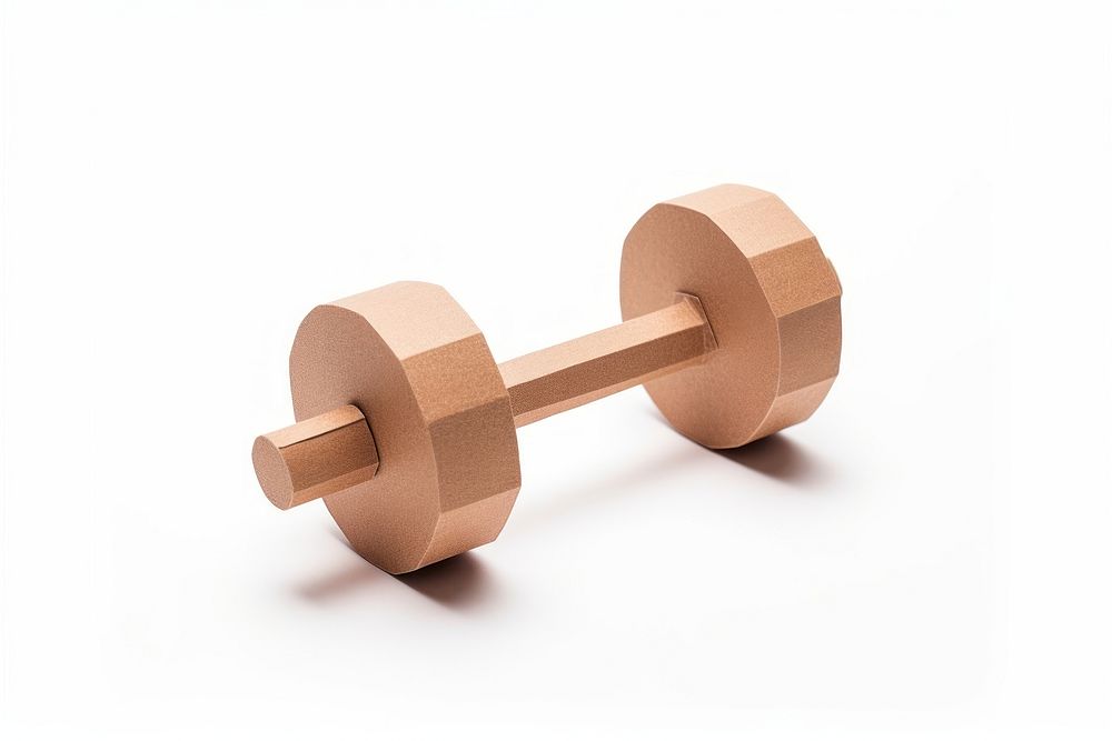 Dumbbell white background simplicity strength. AI generated Image by rawpixel.