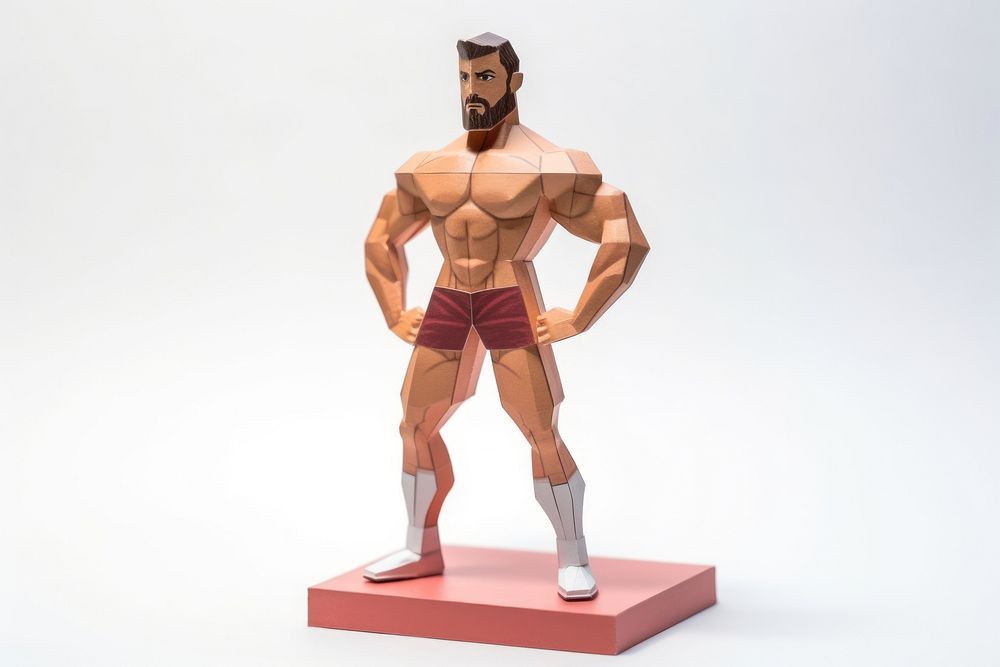 Squat figurine sports adult. AI generated Image by rawpixel.