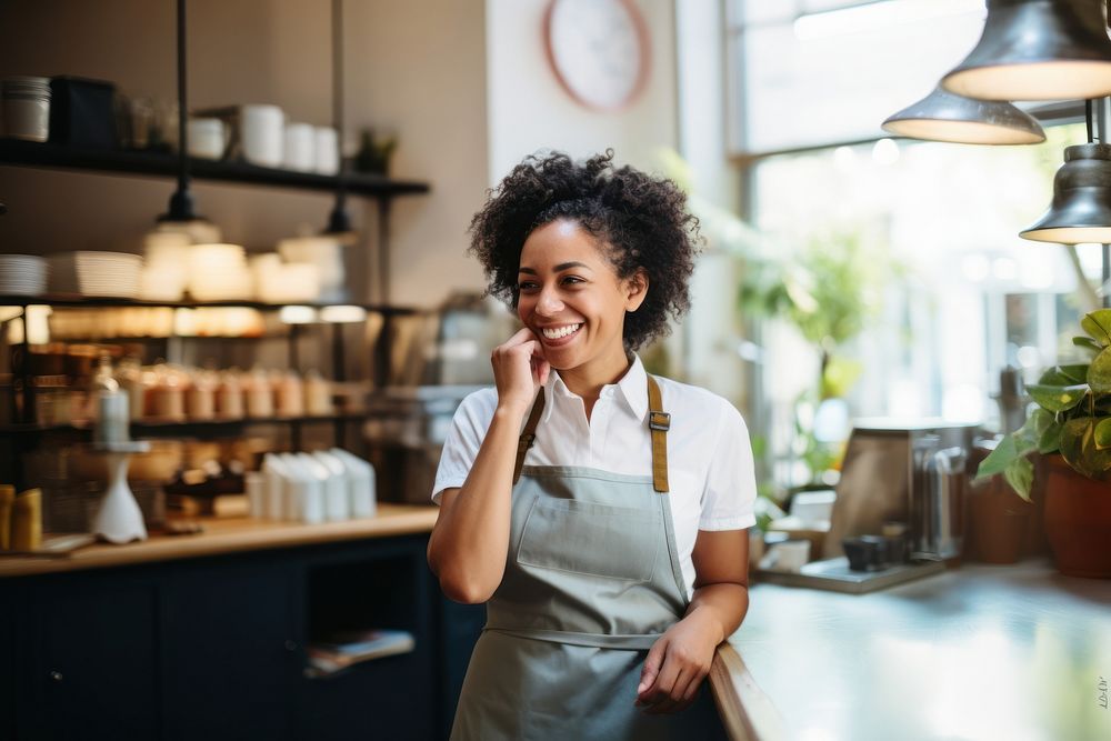 Multiracial woman business owner smiling working adult. AI generated Image by rawpixel.
