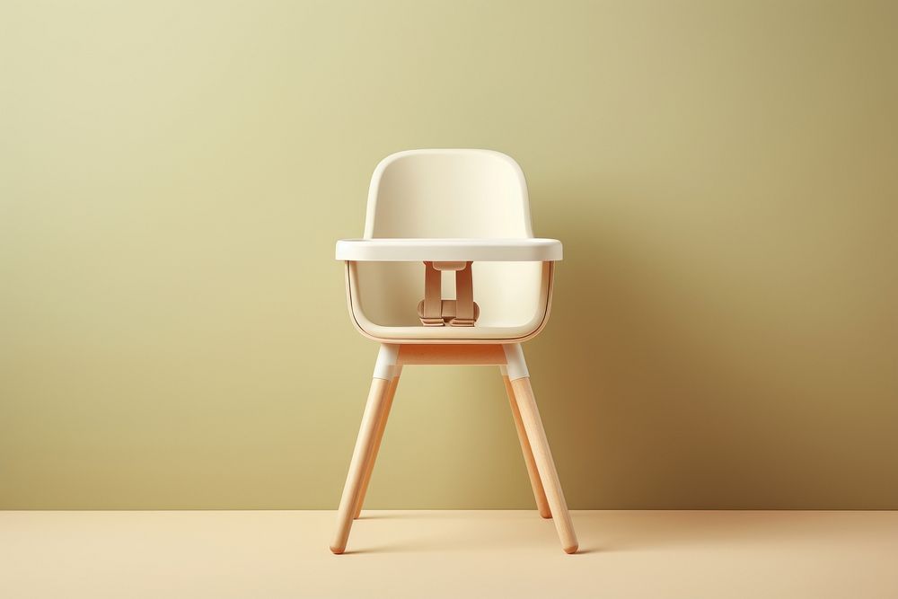 Eating chair of baby furniture highchair armrest. AI generated Image by rawpixel.
