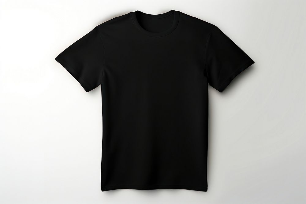 Black t-shirt sleeve coathanger outerwear. AI generated Image by rawpixel.