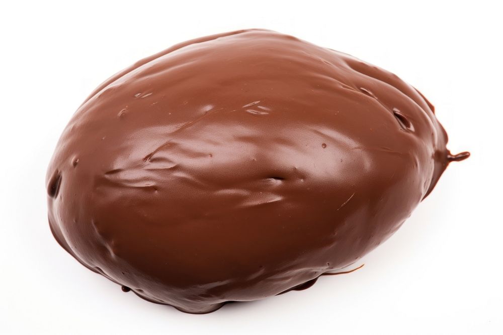 Bigger chocolate dessert food white background. AI generated Image by rawpixel.