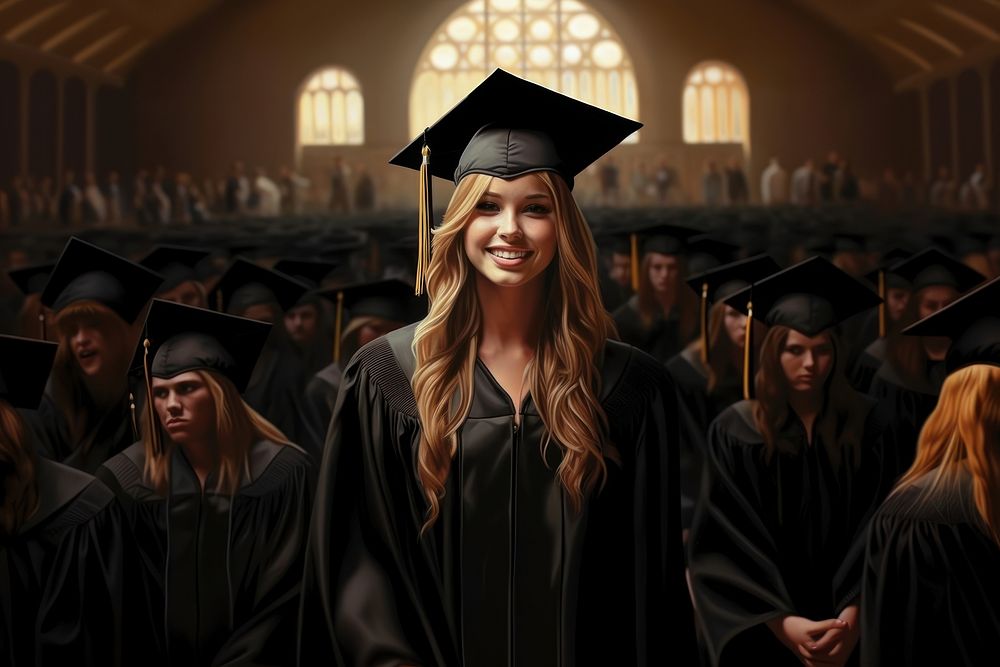 Graduation adult intelligence certificate. AI generated Image by rawpixel.