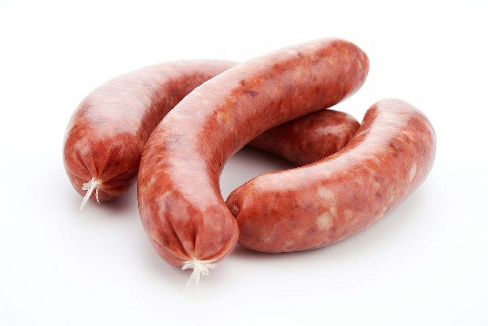 Sausage industry meat food white background. AI generated Image by rawpixel.