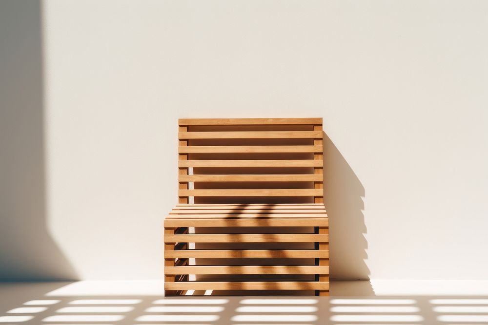 Wood chair furniture architecture radiator. AI generated Image by rawpixel.