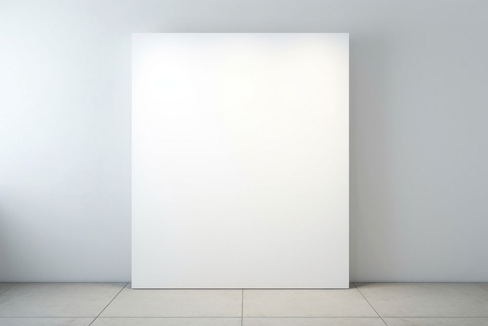 Blank poster on wall architecture backgrounds simplicity. AI generated Image by rawpixel.