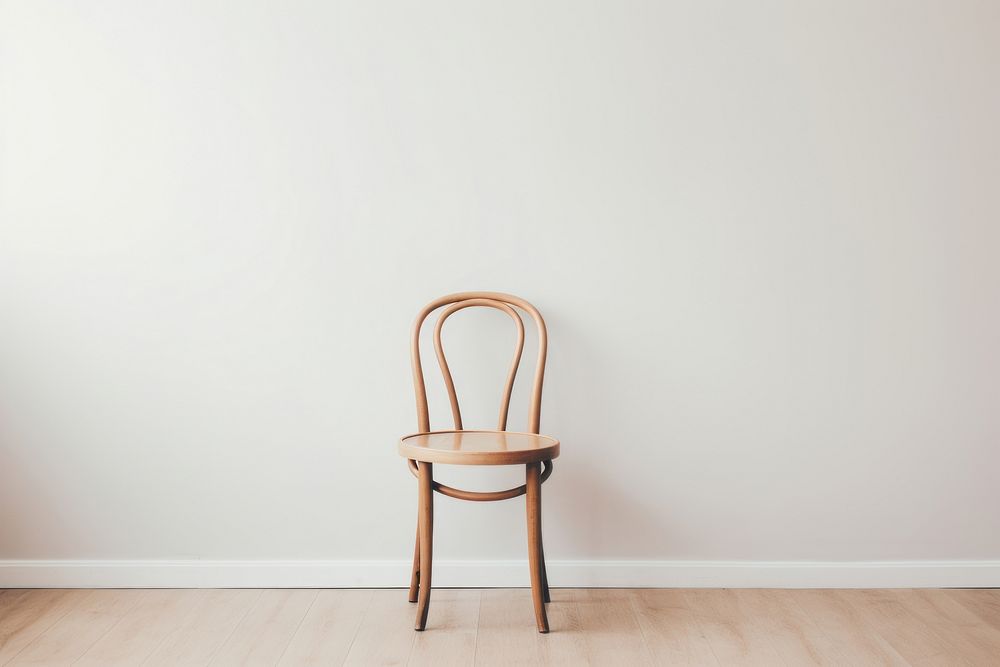 Empty room furniture chair wood. AI generated Image by rawpixel.