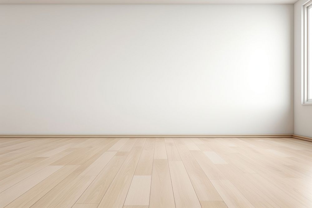 Empty room flooring wood architecture. AI generated Image by rawpixel.