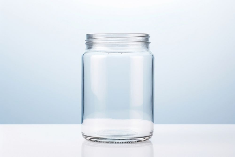 Jar transparent drinkware container. AI generated Image by rawpixel.