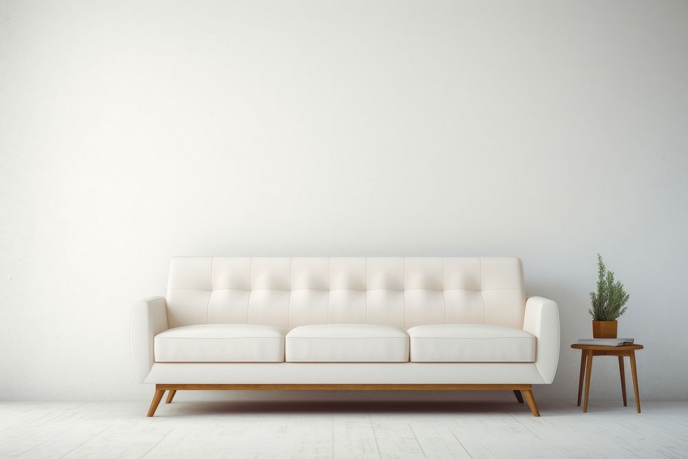 Sofa furniture architecture cushion. AI generated Image by rawpixel.