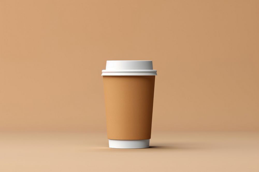 Paper coffee cup latte mug refreshment. AI generated Image by rawpixel.